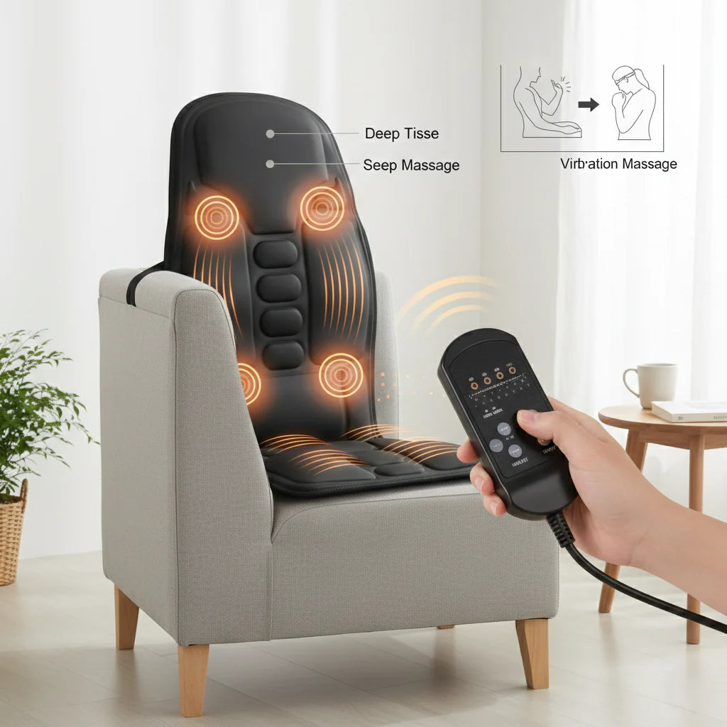 Heated Massage Car Seat Cover with 8 Settings