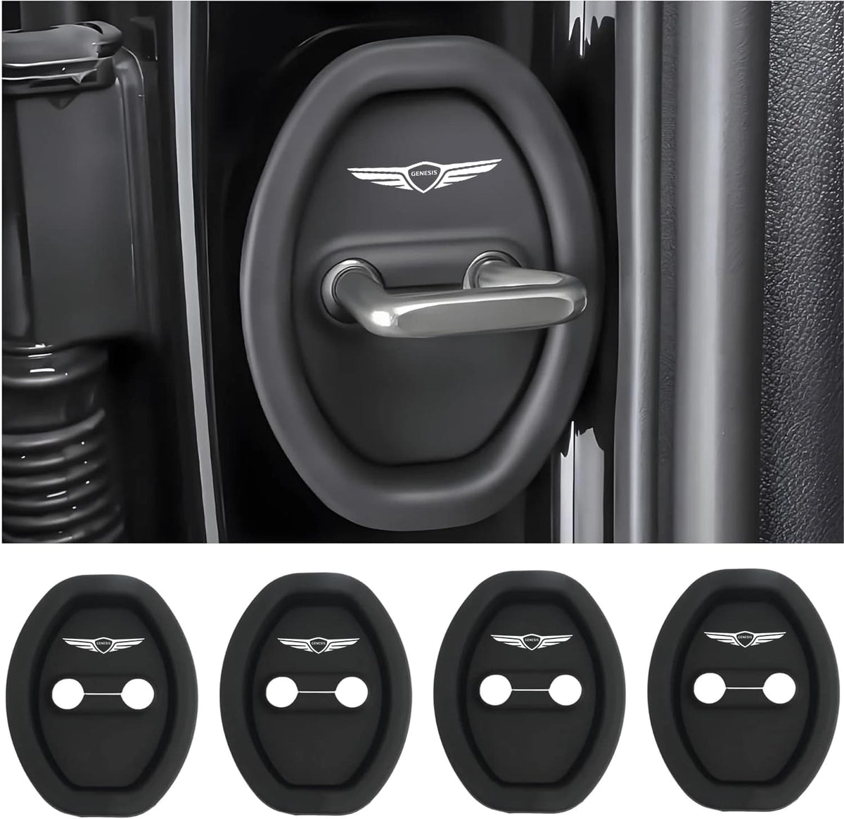 Durable Car Door Edge Guards Protector (4 Pack)