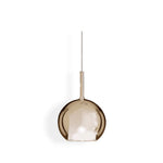 Glass Dome Hanging Ceiling Light 10 Inch for Kitchen Island Dining Room Indoor Pendant Fixture Adjustable Wire Metal Hardware
