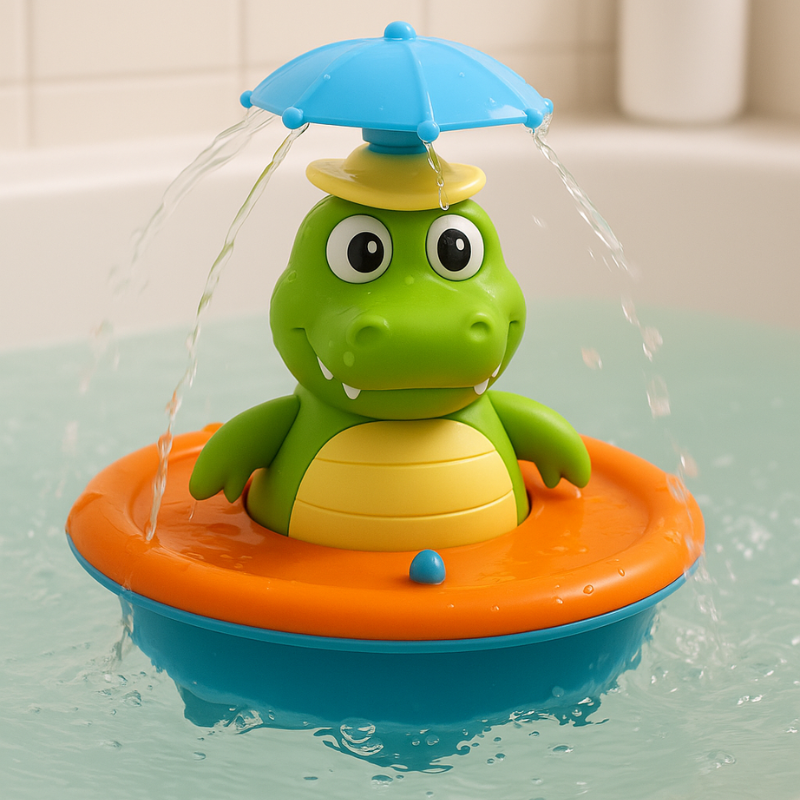 Fun LED Floating Crocodile Bath Toy