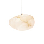 Alabaster Globe Drop Light for Kitchen Island 9 Inch Brass Ceiling Fixture for Dining Room Soft Glow Hanging Fixture Modern Farmhouse G9 Bas