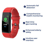 Wristband for Seniors with Fall Detection – Fitness Tracker