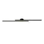 35-Inch Linear LED Vanity Light Fixture in Black – Adjustable Color Temperature Bathroom Mirror Lighting for Modern Hallways, Entryways & Po