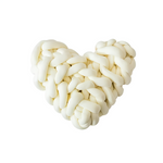 Harmony Heart Cushion - Handmade Cotton, Plush Design
