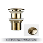 Vessel Sink Drain Assembly with Pop-Up Stopper for Modern Bathrooms – Overflow & Non-Overflow Configurations