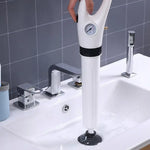 Pneumatic Drain Blaster Tool with Multiple Attachments for Toilets, Sinks & Tubs – Air-Powered Unclogger Kit for Home Plumbing Maintenance