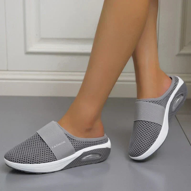 Women's Cushioned Walking Sneakers with Air Sole Technology for All-Day Comfort and Joint Support
