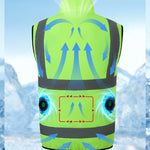 Dotisk High-Performance Cooling Vest with Built-in Fans & Reflective Stripes for Men