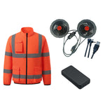 Dotisk High-Performance Cooling Vest with Built-in Fans & Reflective Stripes for Men