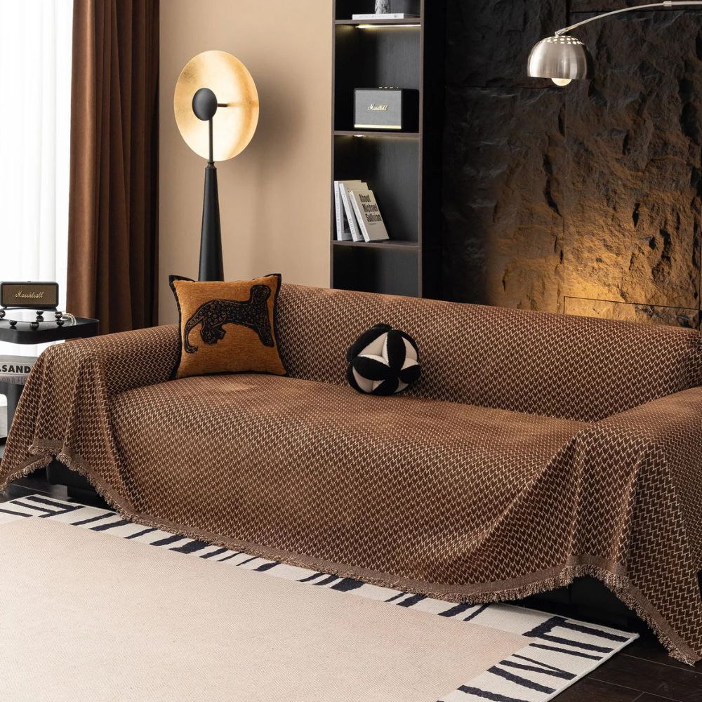 Horizon Sofa Cover - Chenille, Zigzag Design