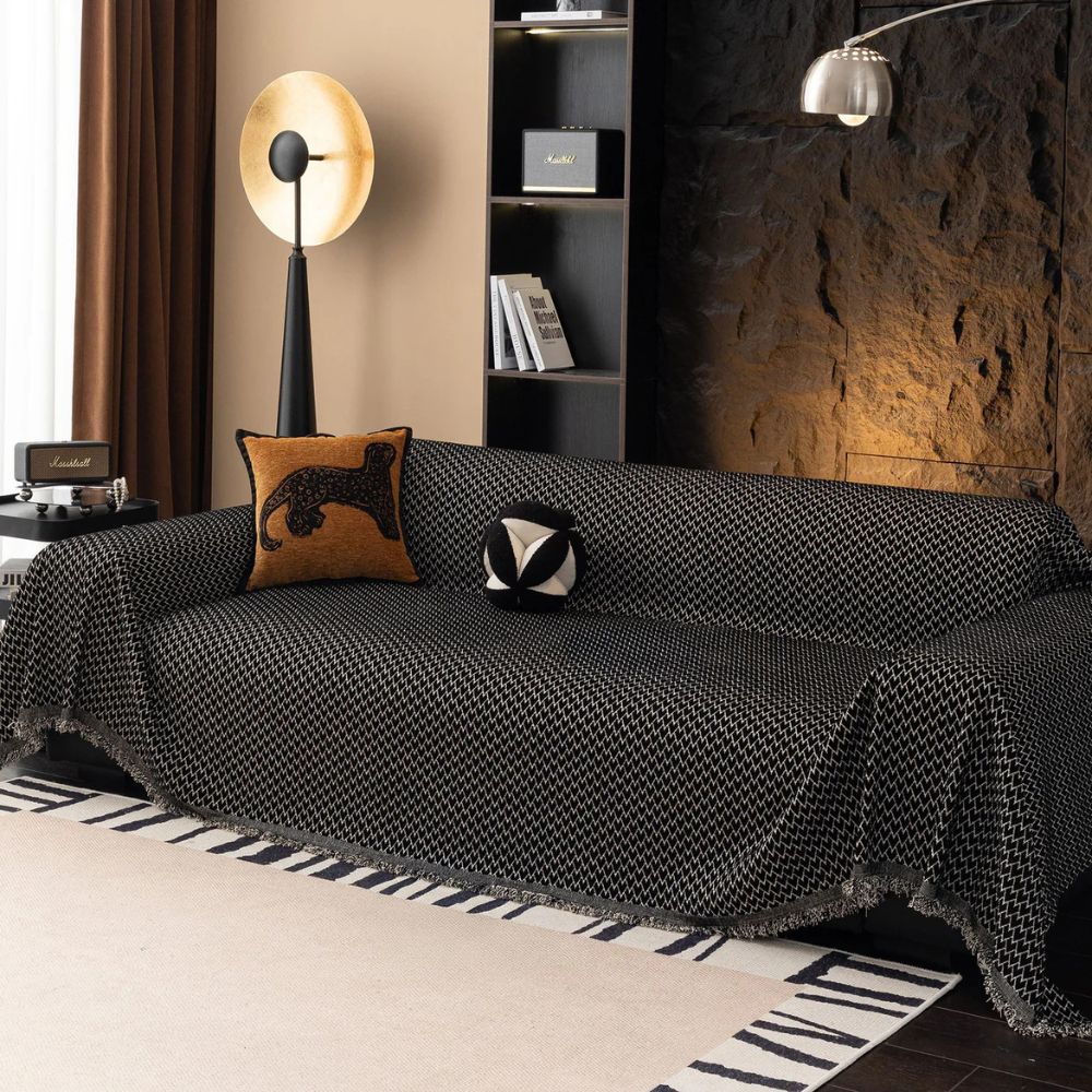 Horizon Sofa Cover - Chenille, Zigzag Design