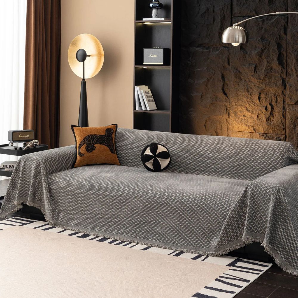 Horizon Sofa Cover - Chenille, Zigzag Design
