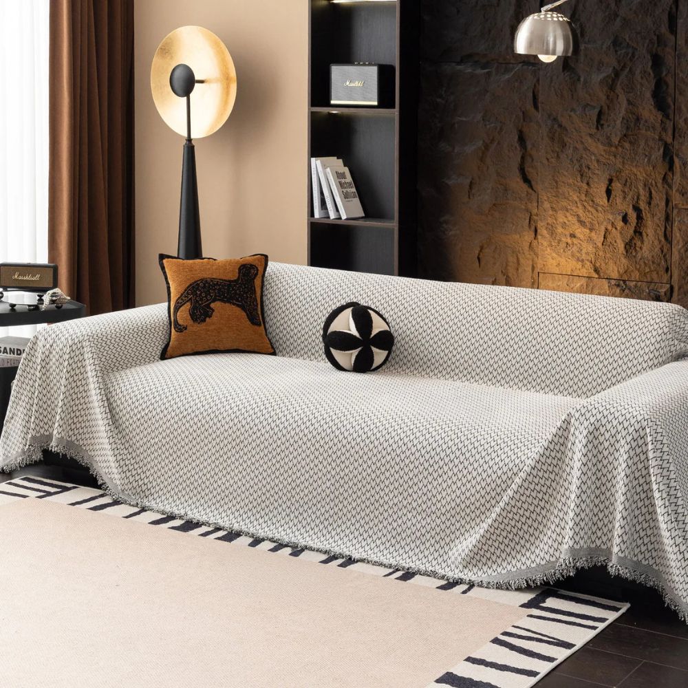 Horizon Sofa Cover - Chenille, Zigzag Design