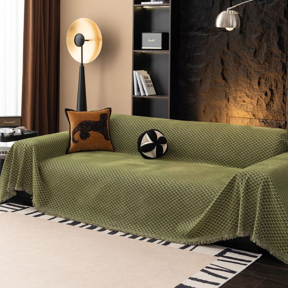 Horizon Sofa Cover - Chenille, Zigzag Design