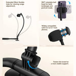 Innovative Phone Holder | Adjustable Cell Phone Stand with 360-Degree Rotation | Comfortable Neck and Desk Use