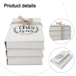 Inspire Rustic Book Stack - Faux Cardboard, Heartfelt Decor