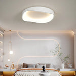 Flush Mount LED Ceiling Light Dimmable with Remote 16-20 Inch Round White Fixture for Bedroom Living Room Kitchen Modern Low Profile 3.5 Inc
