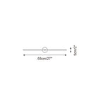 LED Linear Wall Light Fixture Slim Modern Double-Bar Design for Hallway Bedroom Bathroom Vanity Contemporary Indoor Accent Lighting