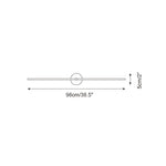 LED Linear Wall Light Fixture Slim Modern Double-Bar Design for Hallway Bedroom Bathroom Vanity Contemporary Indoor Accent Lighting