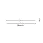 LED Linear Wall Light Fixture Slim Modern Double-Bar Design for Hallway Bedroom Bathroom Vanity Contemporary Indoor Accent Lighting