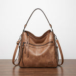 Genuine Leather Crossbody Shoulder Bag for Women with Adjustable Strap & Magnetic Flap | Premium Handbag Purse for Daily Use, Work, Travel