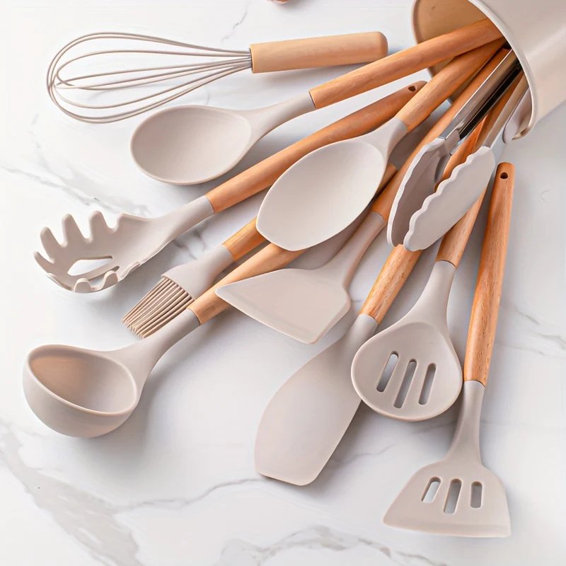 Easy Grip Silicone Kitchen Tool Set - Dotisk
