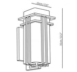 Outdoor Sconce Iron Frosted Glass E26 Socket Weatherproof Matte Black 60W Entryway Porch Garden Wall-Mount Fixture for Exterior Lighting