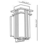 Outdoor Sconce Iron Frosted Glass E26 Socket Weatherproof Matte Black 60W Entryway Porch Garden Wall-Mount Fixture for Exterior Lighting