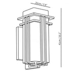 Outdoor Sconce Iron Frosted Glass E26 Socket Weatherproof Matte Black 60W Entryway Porch Garden Wall-Mount Fixture for Exterior Lighting