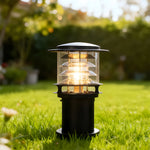 Weather-Resistant Pathway Bollard Light 6-in Aluminum Post Lamp for Driveways Gardens Patios IP65 Waterproof Outdoor Standing Light E26 Sock