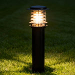 Weather-Resistant Pathway Bollard Light 6-in Aluminum Post Lamp for Driveways Gardens Patios IP65 Waterproof Outdoor Standing Light E26 Sock