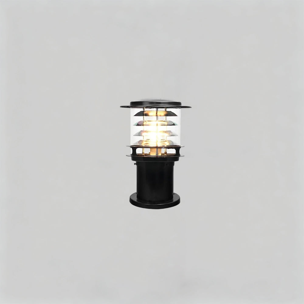 Weather-Resistant Pathway Bollard Light 6-in Aluminum Post Lamp for Driveways Gardens Patios IP65 Waterproof Outdoor Standing Light E26 Sock