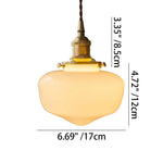 Hanging Ceiling Light Fixture with Clear Glass Shade for Kitchen Island, Breakfast Nook, Bedroom, Foyer, Adjustable Drop