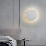 Modern Metal Sconce with Acrylic Shade in Black or White for Hallway Bedroom Living Room Indoor Ambient Lighting LED Fixture Contemporary Ho