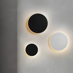 Modern Metal Sconce with Acrylic Shade in Black or White for Hallway Bedroom Living Room Indoor Ambient Lighting LED Fixture Contemporary Ho