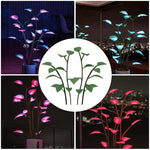 Color-Changing LED Plant Night Light for Bedroom, Living Room & Office – USB Powered Decorative Botanical Lamp with Auto Cycle Lighting