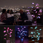 Color-Changing LED Plant Night Light for Bedroom, Living Room & Office – USB Powered Decorative Botanical Lamp with Auto Cycle Lighting
