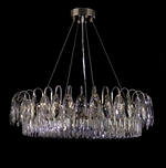 Dimmable Crystal Chandelier for Dining Room & Living Room – Adjustable Chain, Faceted Prisms, Multiple Sizes – Round & Rectangle