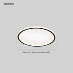 Dimmable Round LED Flush Mount Ceiling Light for Bedroom Living Room | Black White Metal Acrylic | Indoor Hardwired 12-20 Inch Fixture