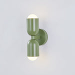 Metal Cylinder Wall Sconce Modern Accent Light for Bedroom Living Room Hardwired LED Indoor Fixture