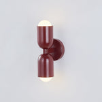Metal Cylinder Wall Sconce Modern Accent Light for Bedroom Living Room Hardwired LED Indoor Fixture