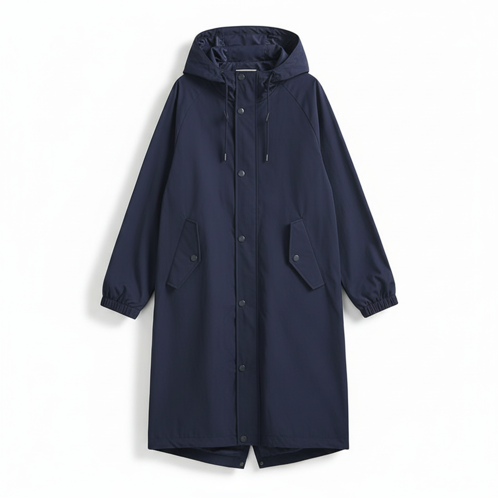 Packable Rain Jacket Women's Hooded Water-Resistant Windbreaker Oversized Lightweight Travel Coat Outdoor Athletic Layer