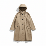 Packable Rain Jacket Women's Hooded Water-Resistant Windbreaker Oversized Lightweight Travel Coat Outdoor Athletic Layer