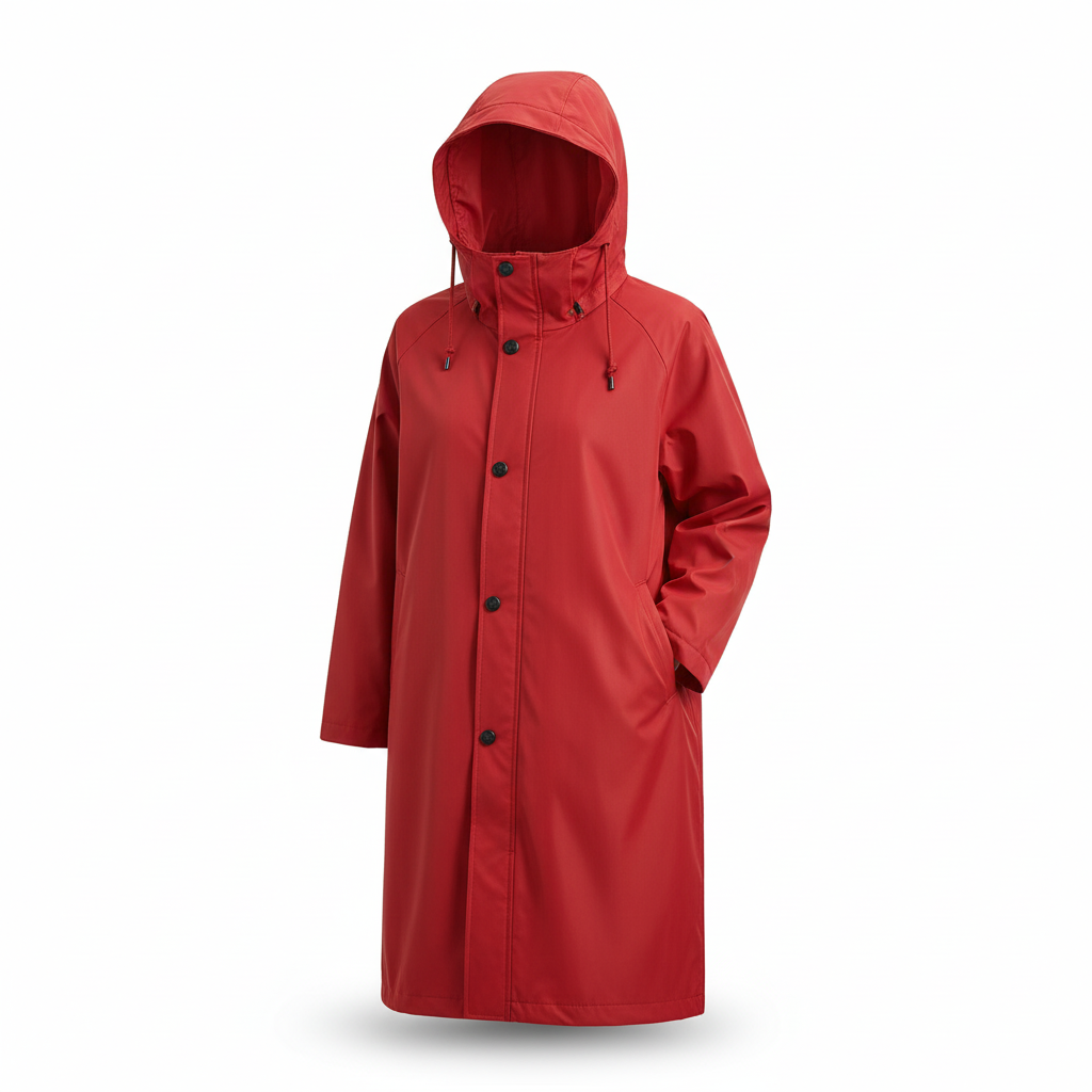 Packable Rain Jacket Women's Hooded Water-Resistant Windbreaker Oversized Lightweight Travel Coat Outdoor Athletic Layer
