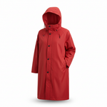 Packable Rain Jacket Women's Hooded Water-Resistant Windbreaker Oversized Lightweight Travel Coat Outdoor Athletic Layer