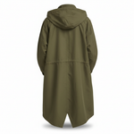 Packable Rain Jacket Women's Hooded Water-Resistant Windbreaker Oversized Lightweight Travel Coat Outdoor Athletic Layer