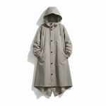 Packable Rain Jacket Women's Hooded Water-Resistant Windbreaker Oversized Lightweight Travel Coat Outdoor Athletic Layer