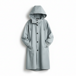 Packable Rain Jacket Women's Hooded Water-Resistant Windbreaker Oversized Lightweight Travel Coat Outdoor Athletic Layer