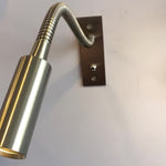 Flexible Gooseneck LED Reading Sconce 14 in Aluminum Indoor Wall Light for Bedroom Hallway Study Modern Task Lighting Push Button Switch