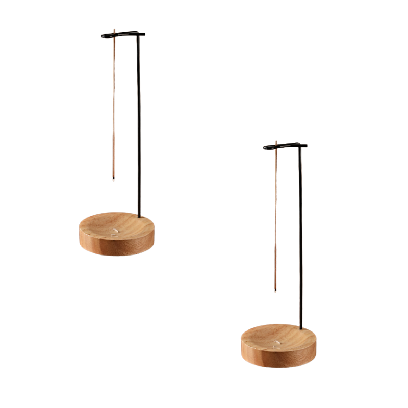 Sleek Wooden Burner Lamp
